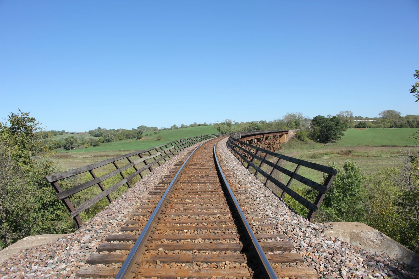 Looking east
